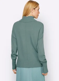 Pullover|heine Rollkragenpullover jade