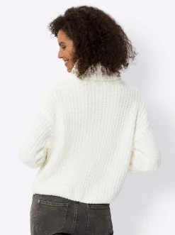 Pullover|heine Rollkragenpullover im Oversized-Schnitt ecru