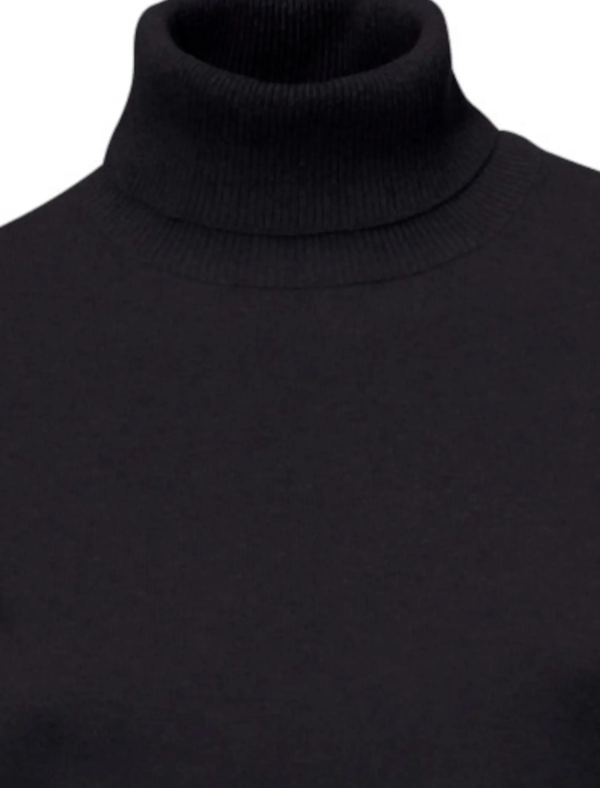 Pullover|heine Rollkragenpullover in Feinstrick-Qualität schwarz