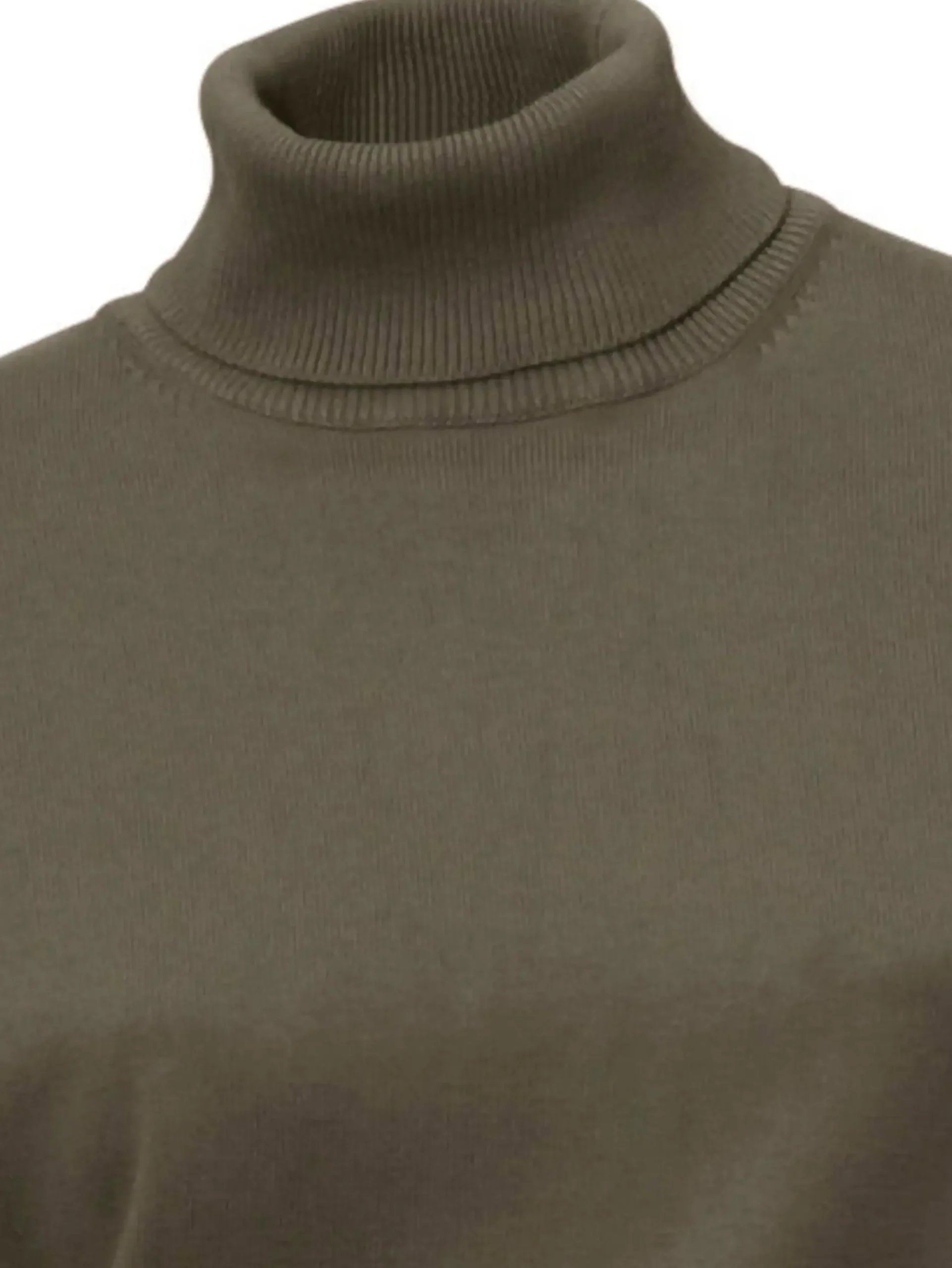 Pullover|heine Rollkragenpullover in Feinstrick-Qualität oliv
