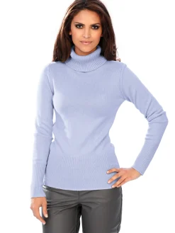 Basics|Pullover|heine Rollkragenpullover mit Kaschmir-Anteil hellblau