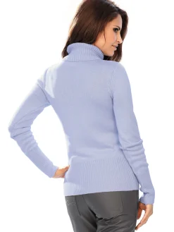 Basics|Pullover|heine Rollkragenpullover mit Kaschmir-Anteil hellblau