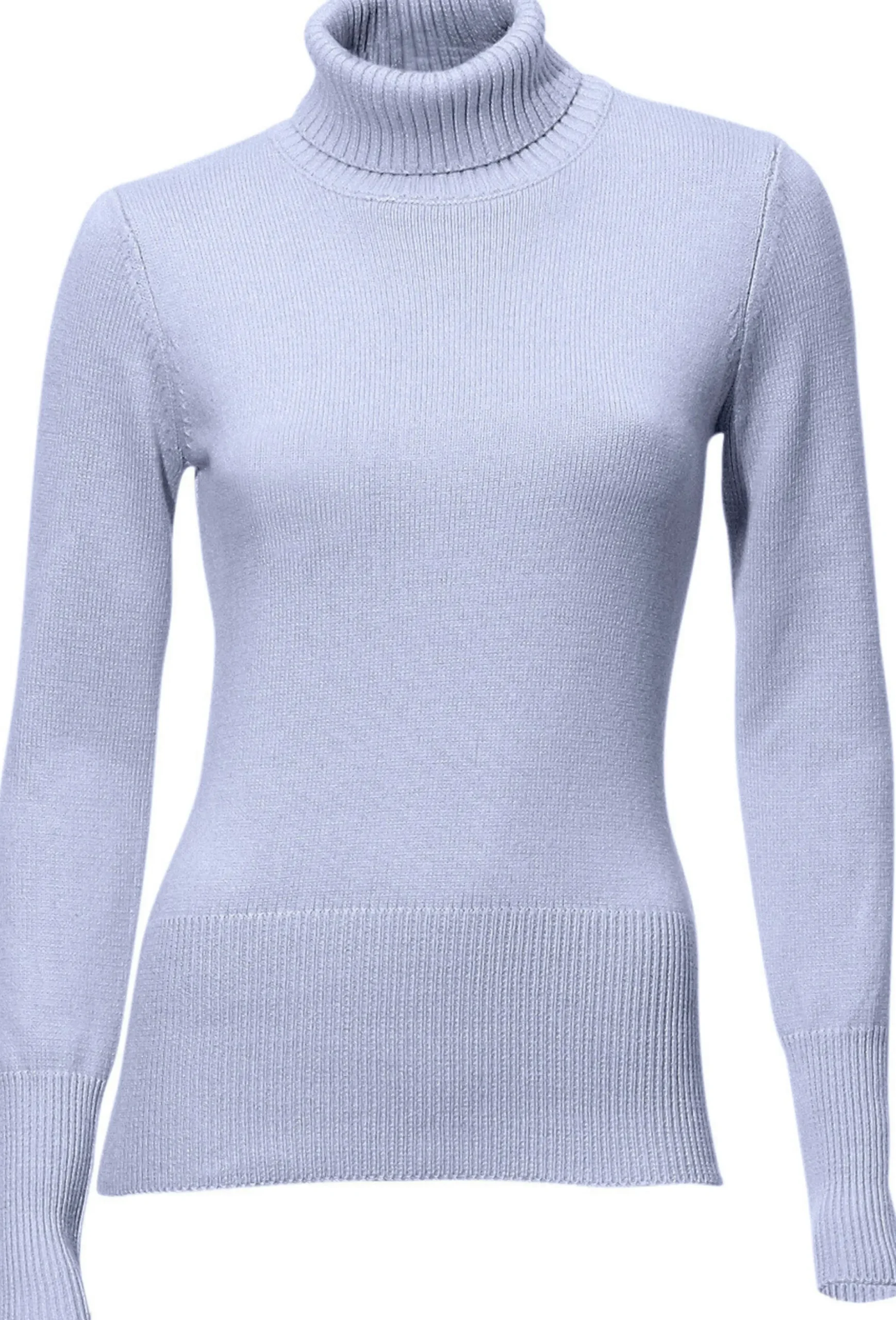 Basics|Pullover|heine Rollkragenpullover mit Kaschmir-Anteil hellblau