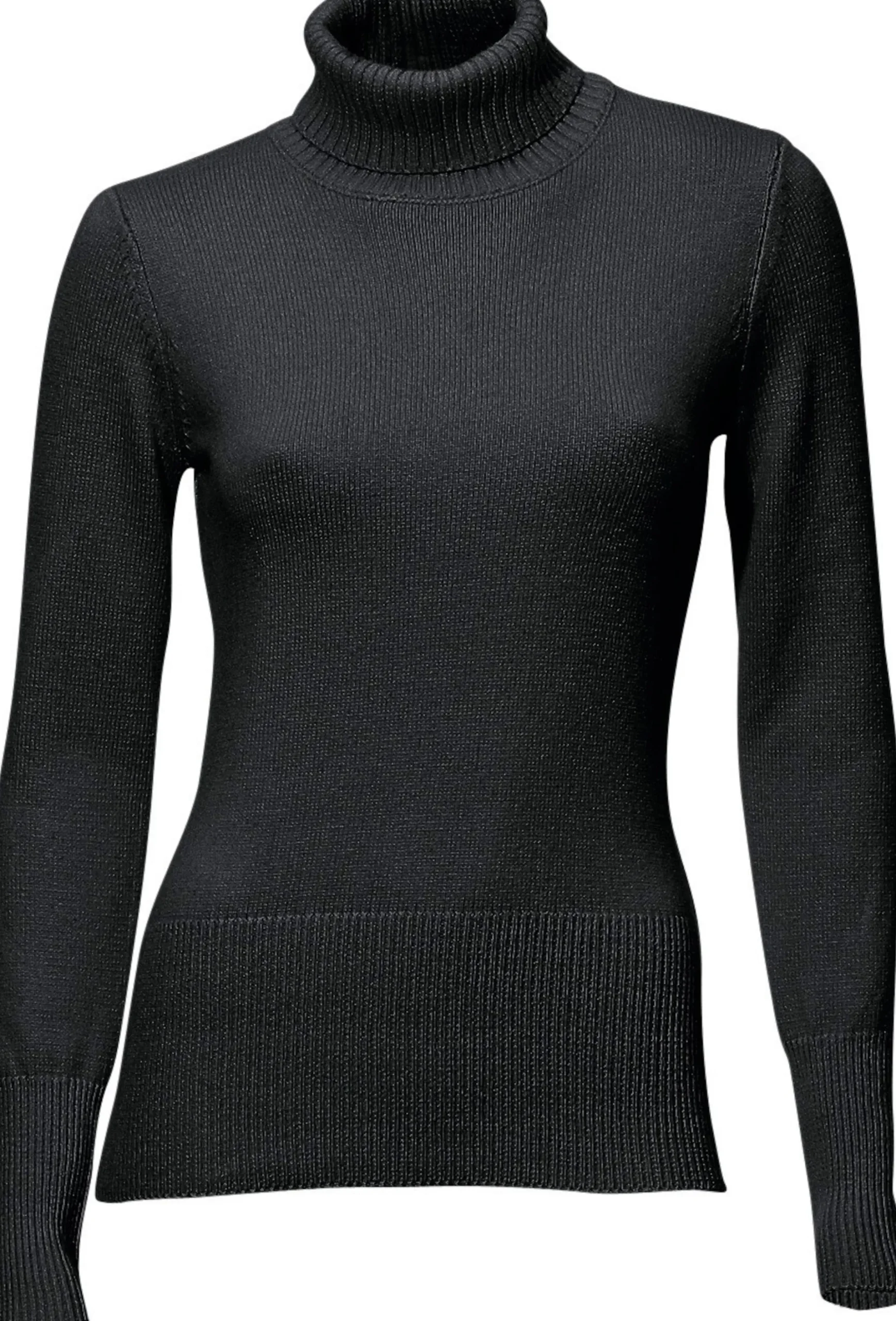 Basics|heine Rollkragenpullover mit Kaschmir-Anteil schwarz