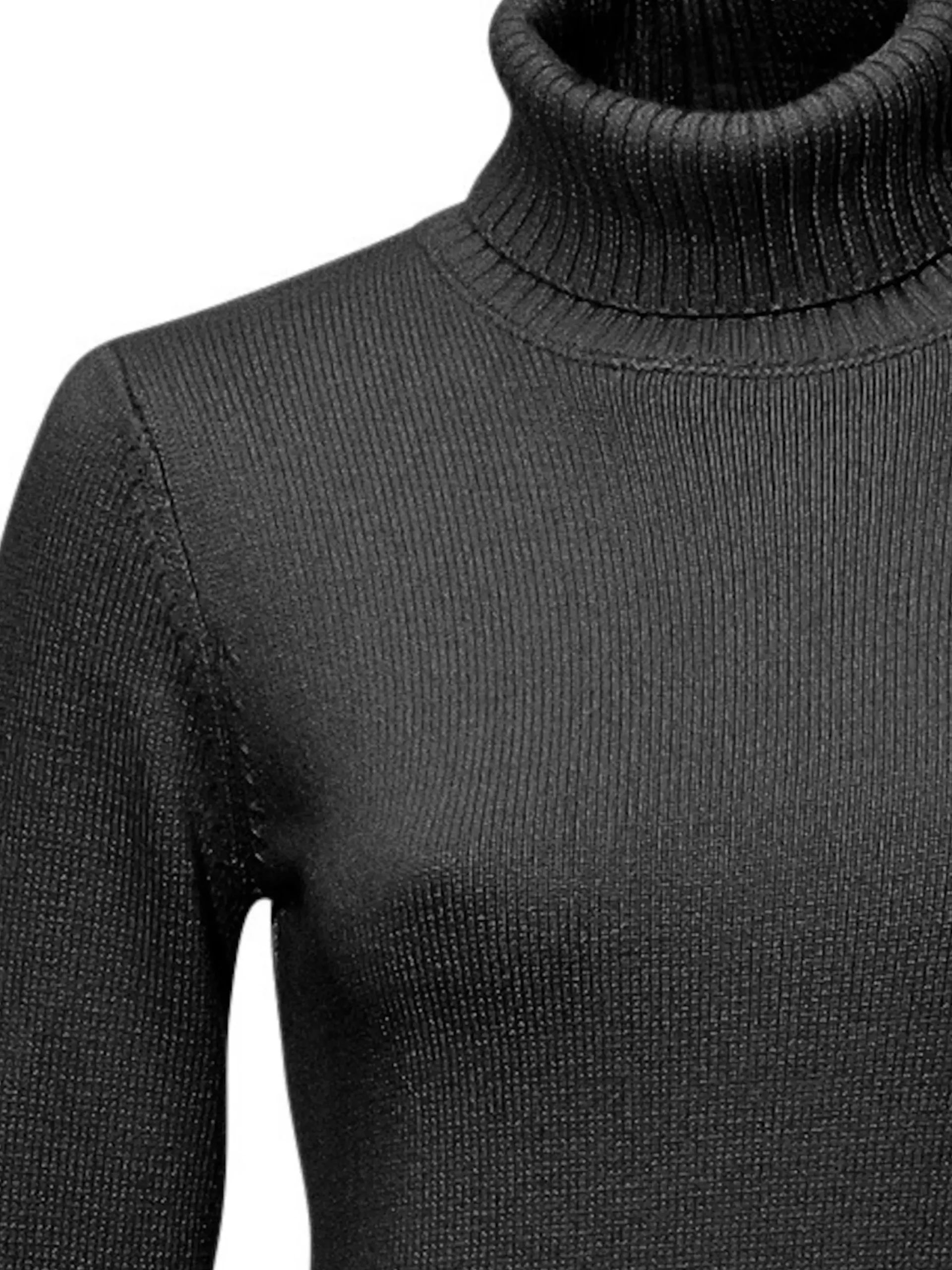 Basics|heine Rollkragenpullover mit Kaschmir-Anteil schwarz