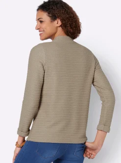 Shirts| Rollkragenshirt aus Jacquard-Strick schlamm
