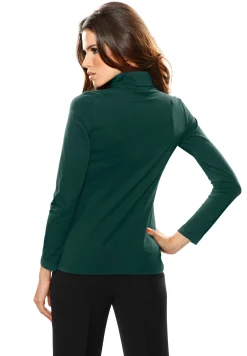 Shirts|heine Rollkragenshirt in figurbetonter Form grün