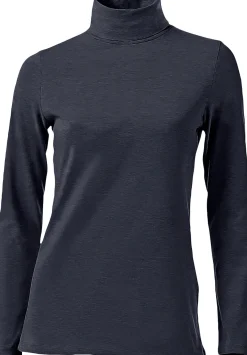 Shirts|heine Rollkragenshirt in figurbetonter Form marine