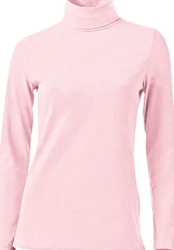 Shirts|heine Rollkragenshirt in figurbetonter Form rosé