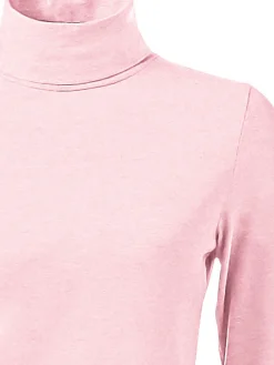 Shirts|heine Rollkragenshirt in figurbetonter Form rosé
