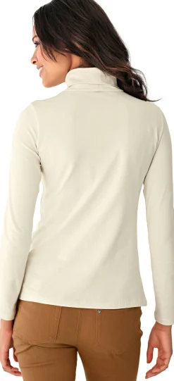 Shirts|heine Rollkragenshirt in figurbetonter Form ecru