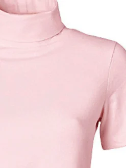 Shirts|heine Rollkragenshirt in taillierter Form rosé