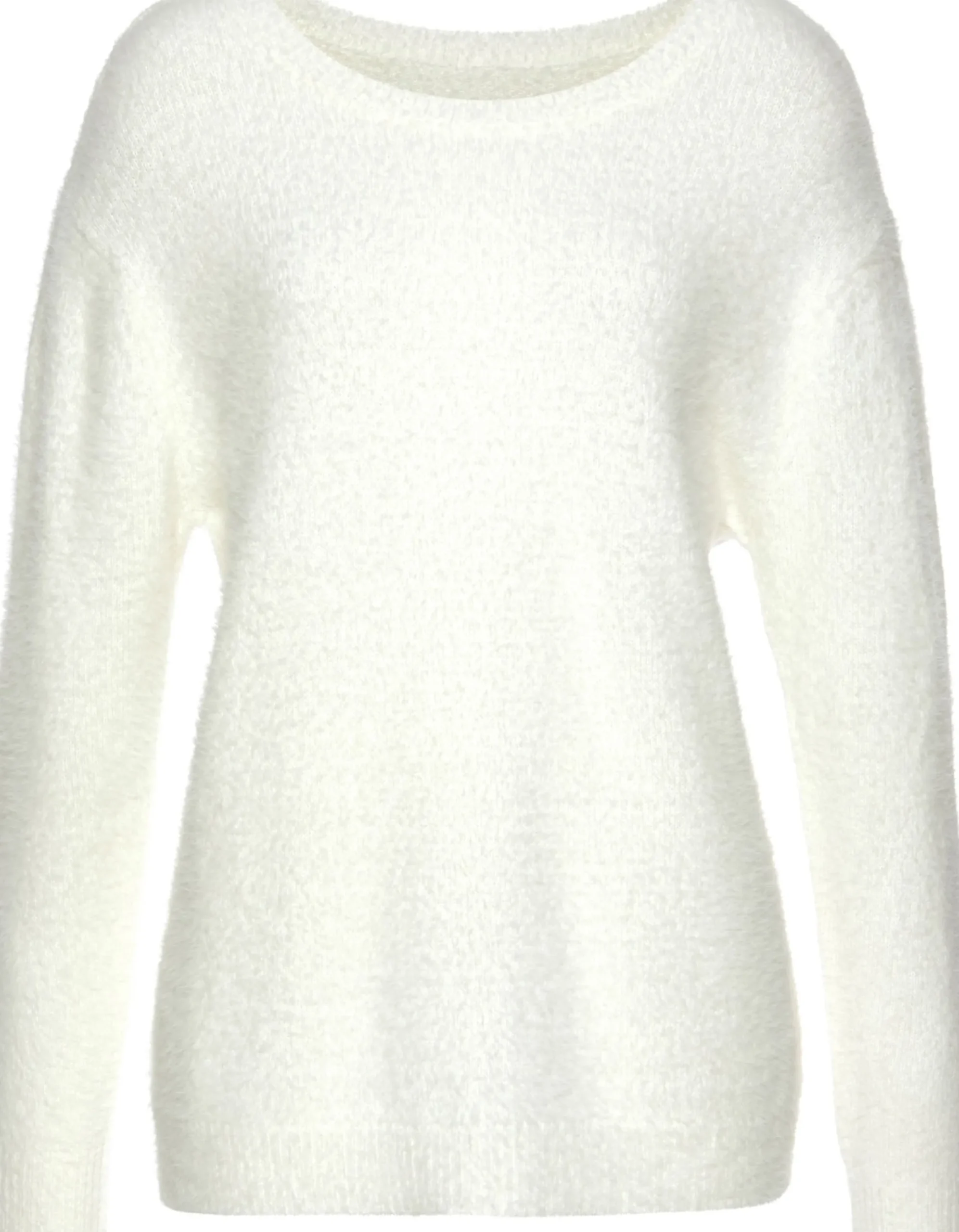 Strandmode|Pullover|LASCANA Rundhalspullover naturweiß