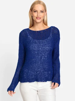Pullover|heine Rundhalspullover royalblau