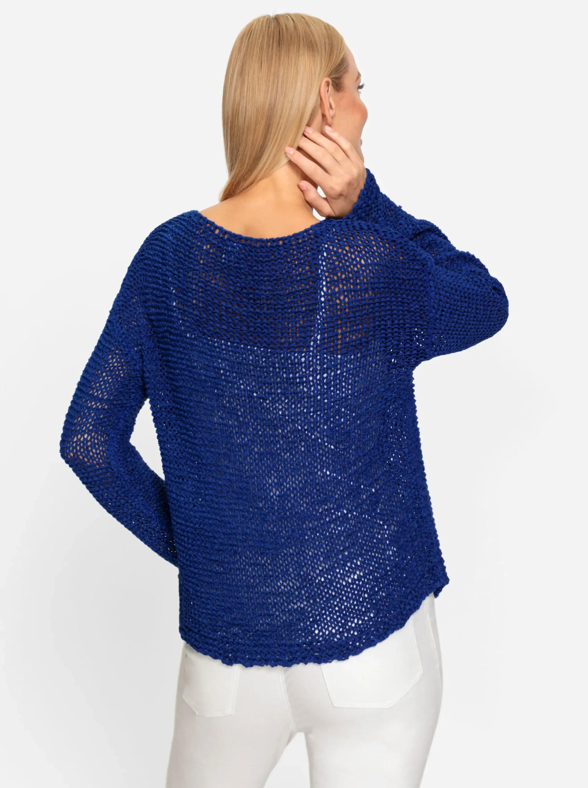 Pullover|heine Rundhalspullover royalblau