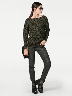 Pullover|heine Rundhalspullover oliv