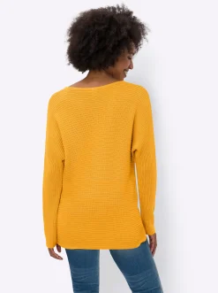 Pullover|heine Rundhalspullover ocker