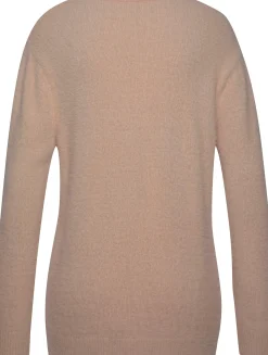 Strandmode|Pullover|LASCANA Rundhalspullover camelfarben