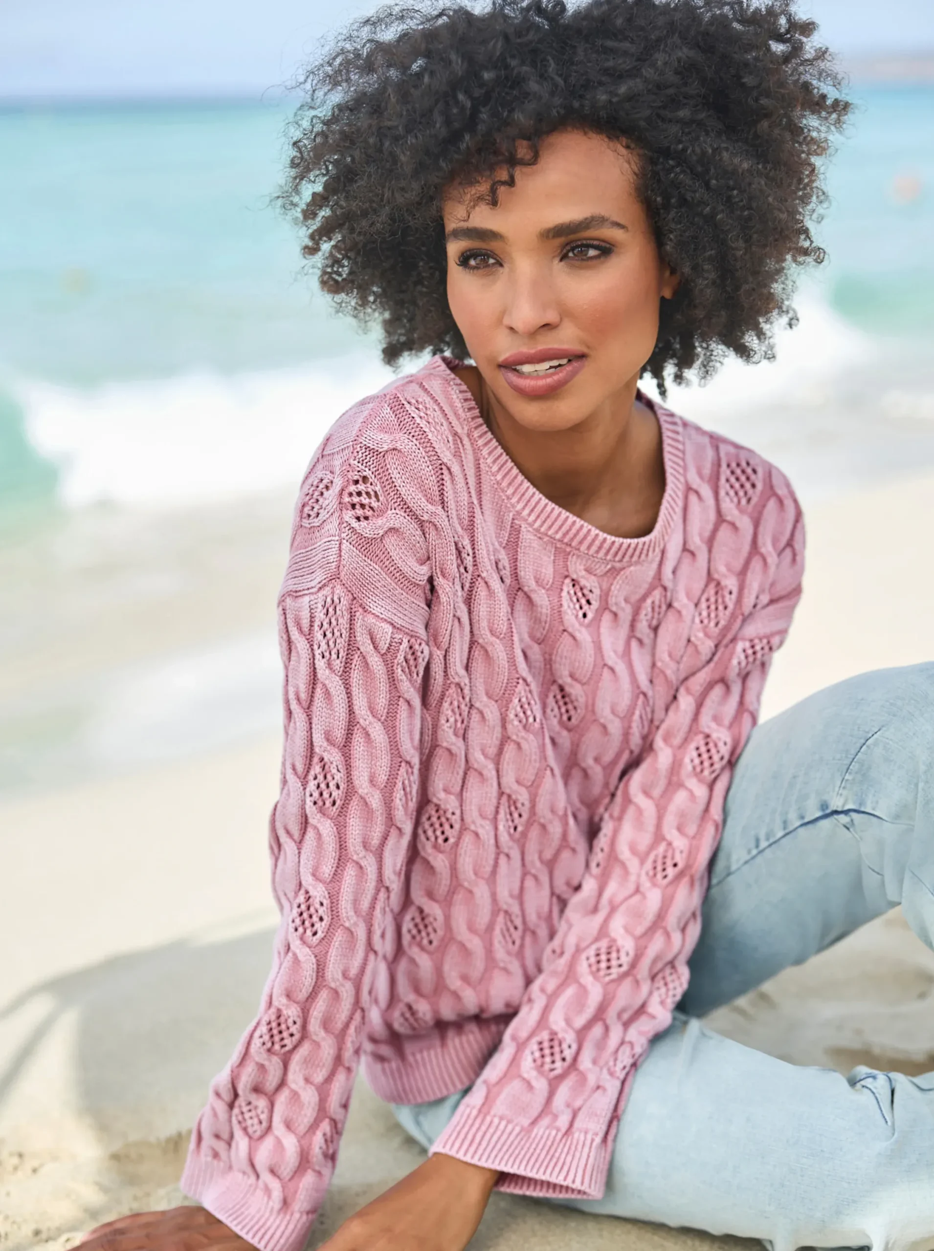 Pullover|heine Rundhalspullover rosenquarz