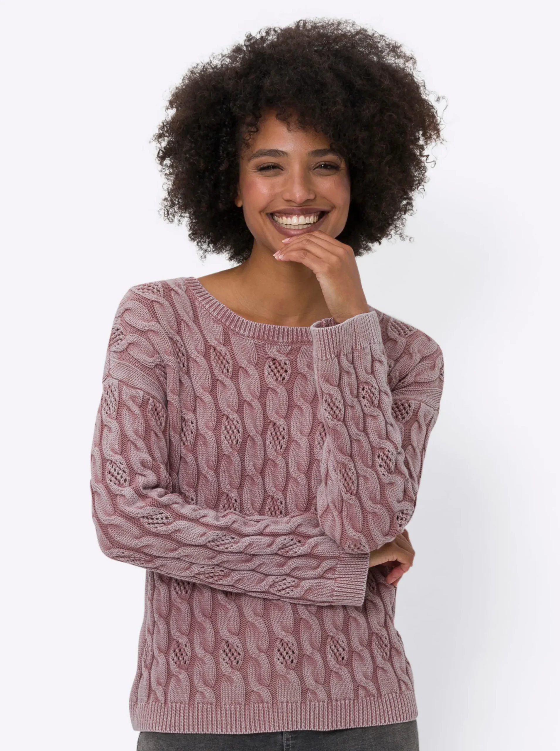 Pullover|heine Rundhalspullover rosenquarz