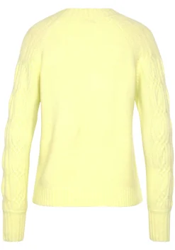 Pullover|LASCANA Rundhalspullover limone