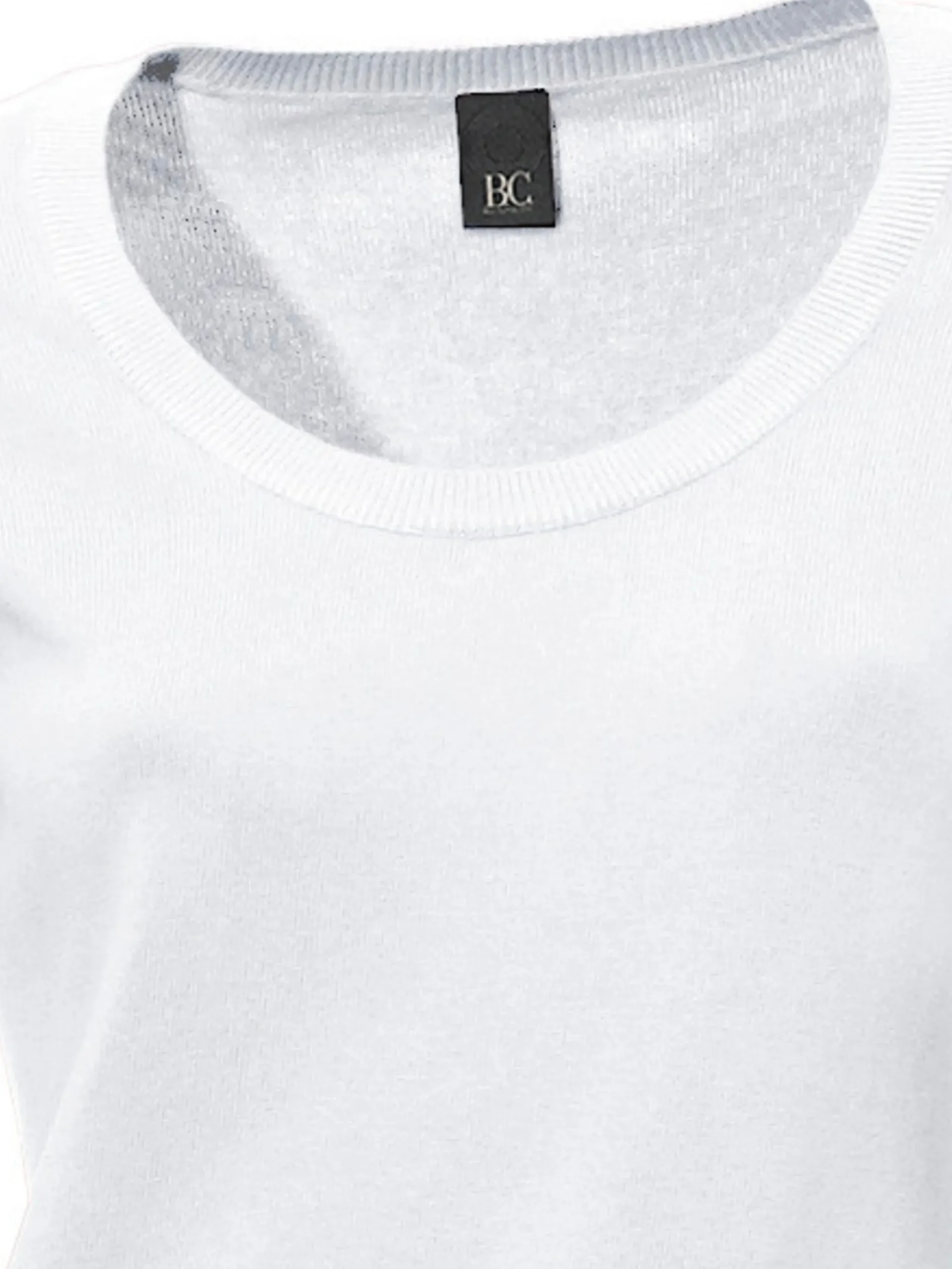 Pullover|heine Rundhalspullover aus Feinstrick weiß