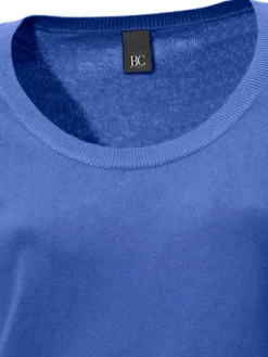 Basics|Pullover|heine Rundhalspullover aus Feinstrick royalblau