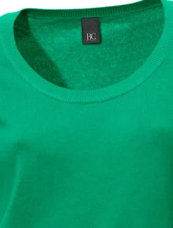 Basics|Pullover|heine Rundhalspullover aus Feinstrick grün