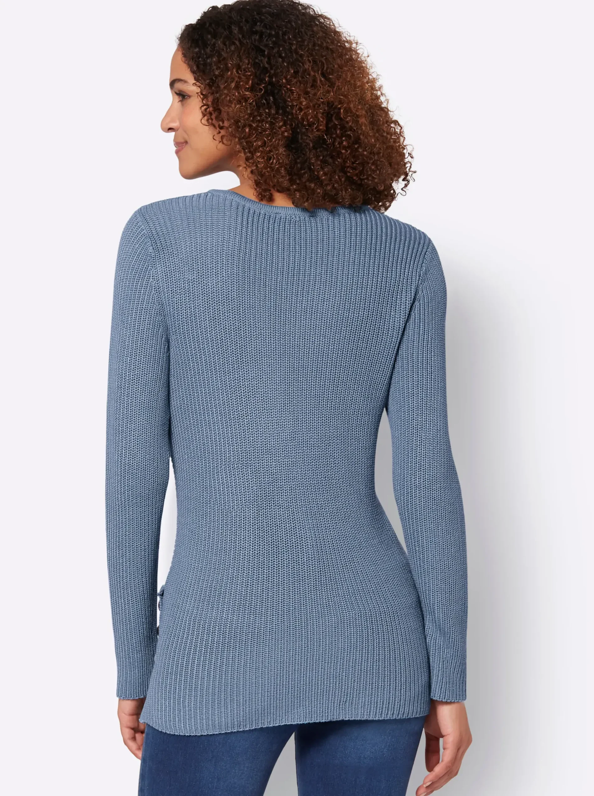Pullover| Rundhalspullover in pflegeleichter Qualität bleu