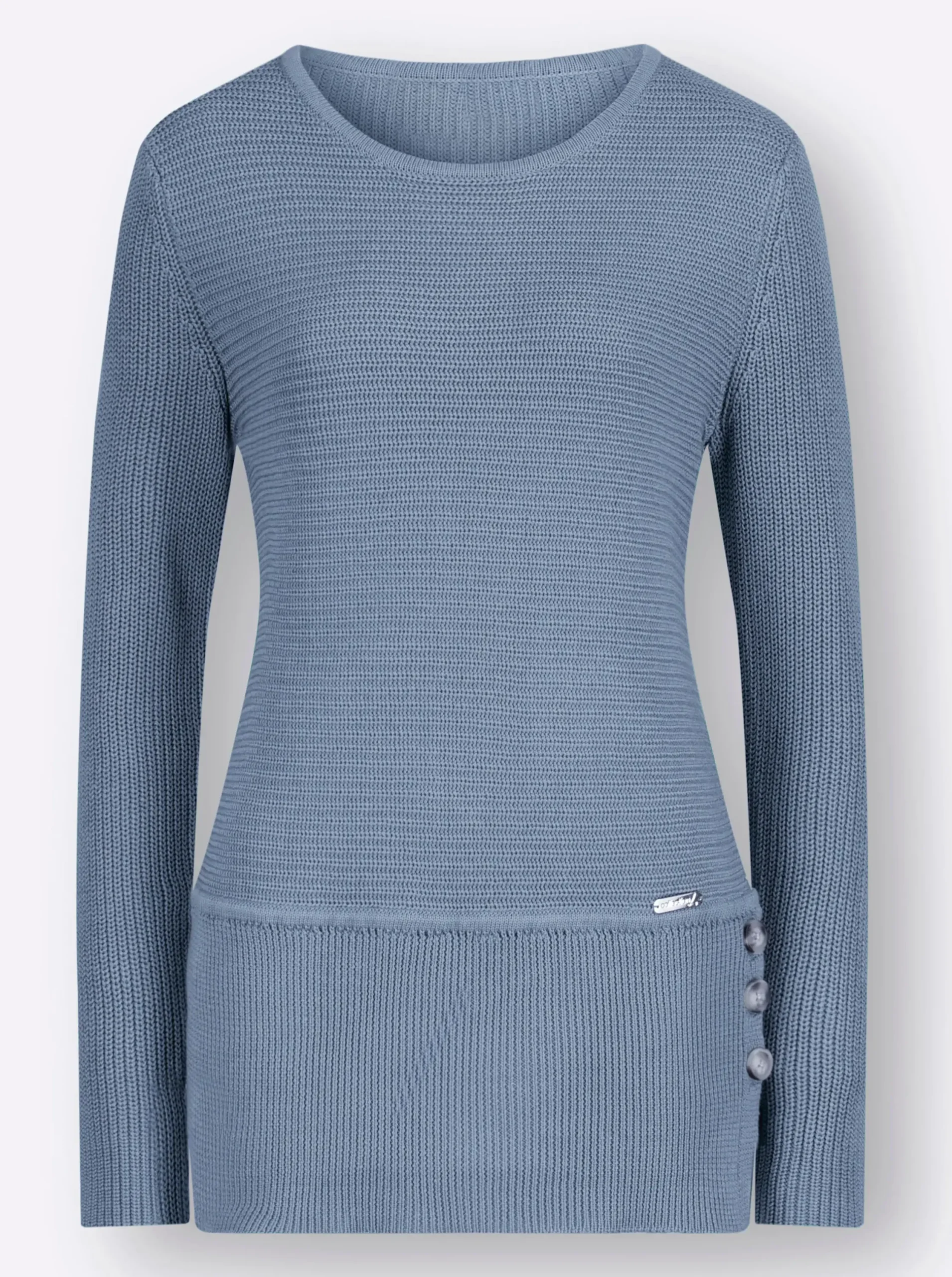 Pullover| Rundhalspullover in pflegeleichter Qualität bleu
