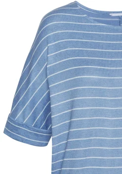 Strandmode|LASCANA Rundhalsshirt blaugestreift