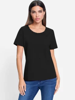 Shirts|heine Rundhalsshirt schwarz