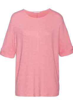 Strandmode|LASCANA Rundhalsshirt pink