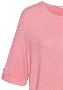 Strandmode|LASCANA Rundhalsshirt pink