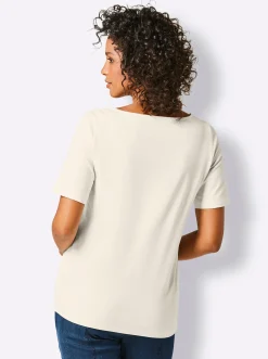 Shirts|CREATION L PREMIUM Rundhalsshirt champagner