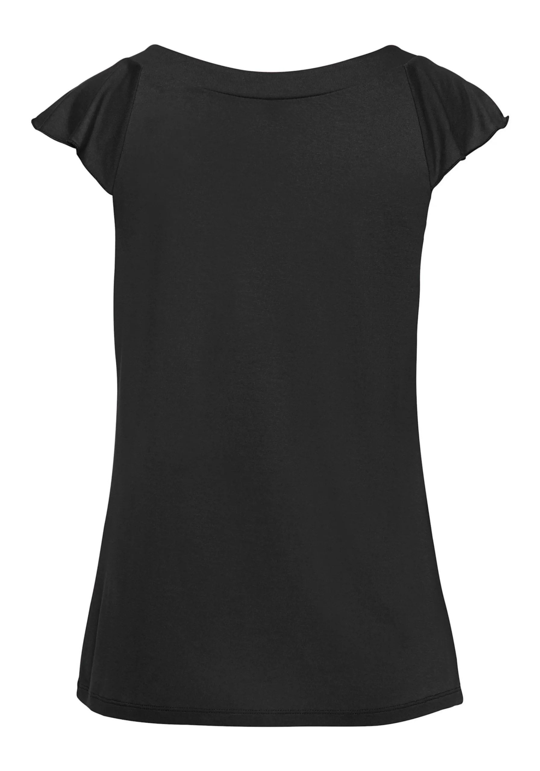 Strandmode|Vivance Rundhalsshirt schwarz