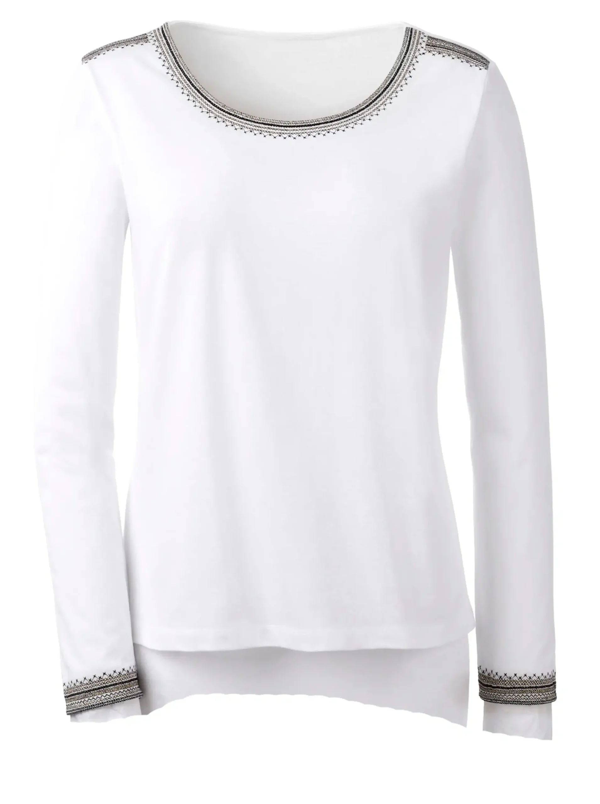 Shirts| Rundhalsshirt ecru
