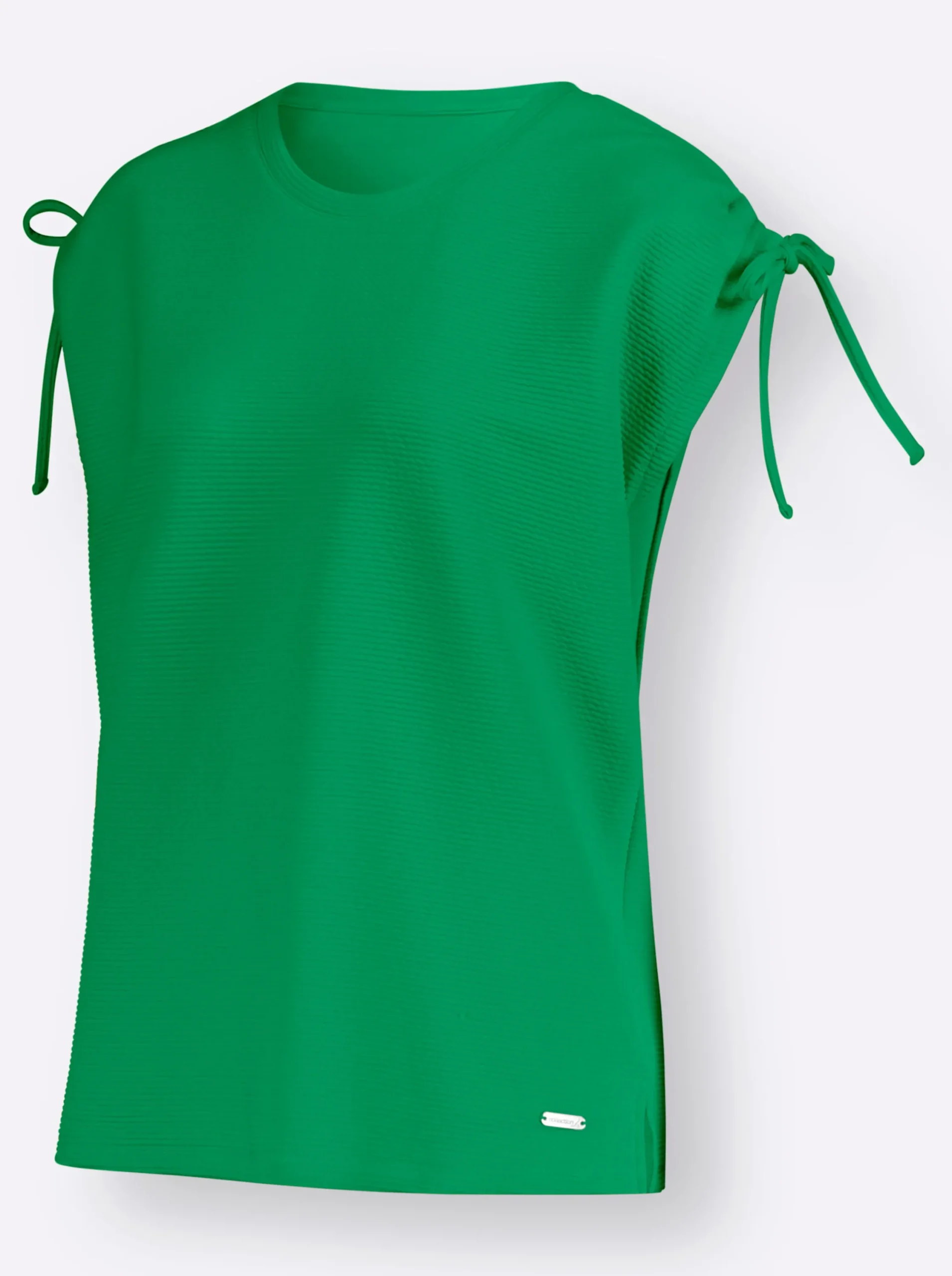 Strandmode| Rundhalsshirt grasgrün