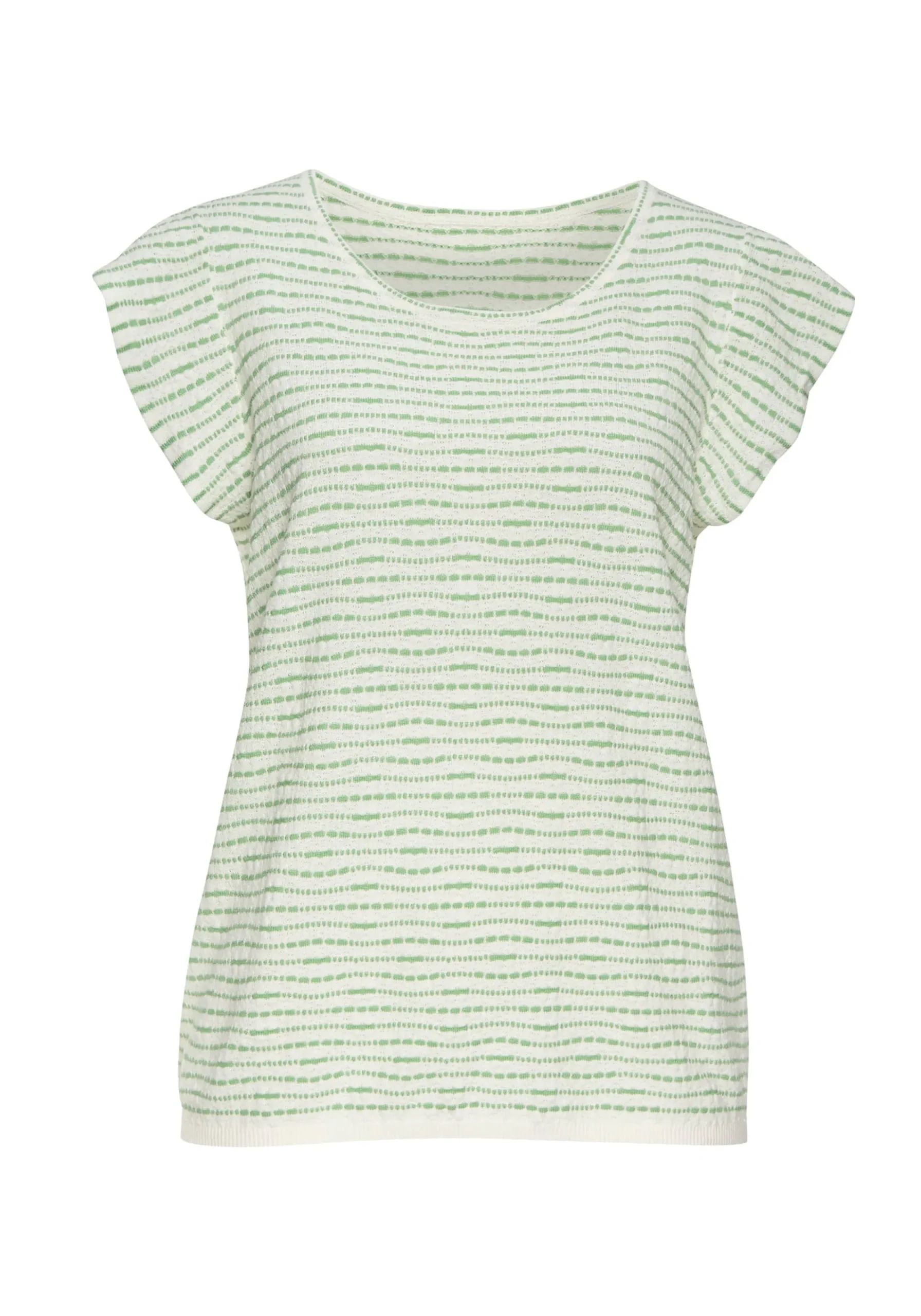 Shirts|Vivance Rundhalsshirt creme-grün