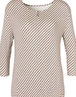 Strandmode|Vivance Rundhalsshirt weiß,schwarz