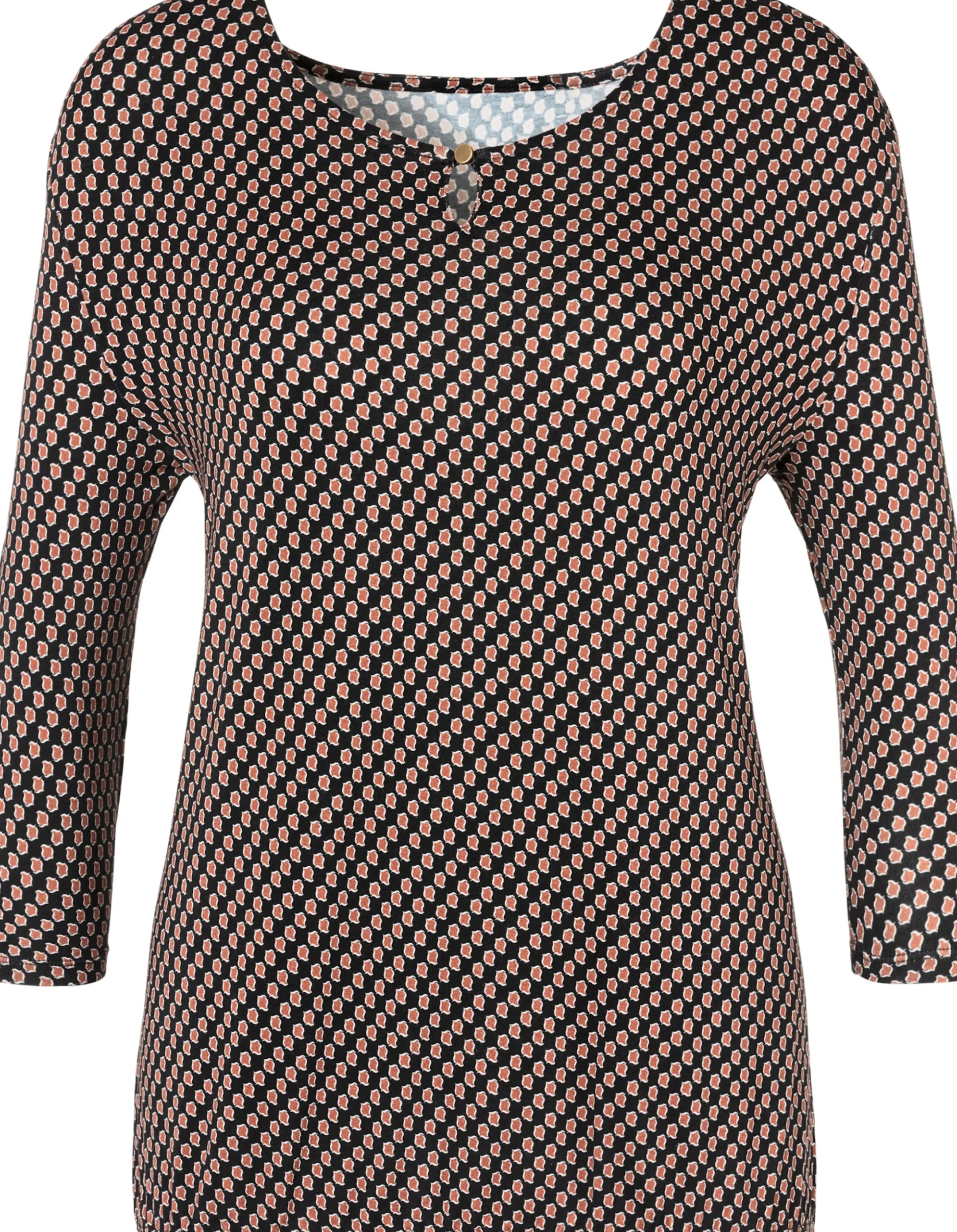 Strandmode|Vivance Rundhalsshirt weiß,schwarz