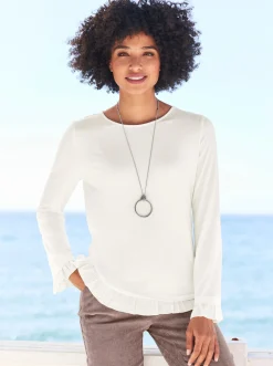 Pullover|heine Rundhalsshirt ecru