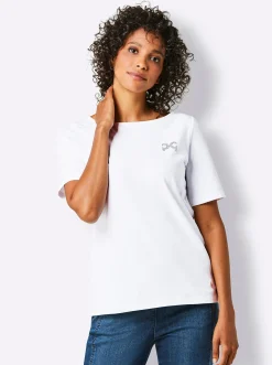 Shirts|CREATION L PREMIUM Rundhalsshirt weiß