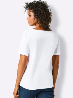 Shirts|CREATION L PREMIUM Rundhalsshirt weiß