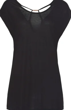 Strandmode|LASCANA Rundhalsshirt schwarz