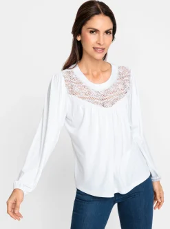 Shirts| Rundhalsshirt weiß