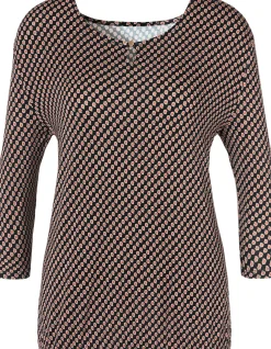 Strandmode|Vivance Rundhalsshirt schwarz