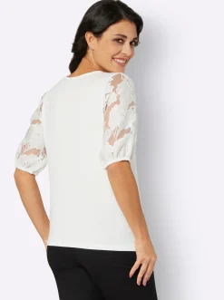 Shirts| Rundhalsshirt ecru