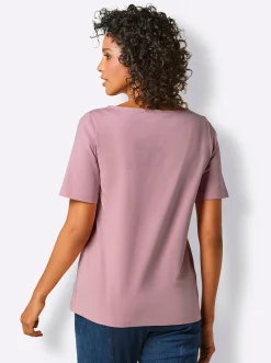 Shirts|CREATION L PREMIUM Rundhalsshirt hortensie