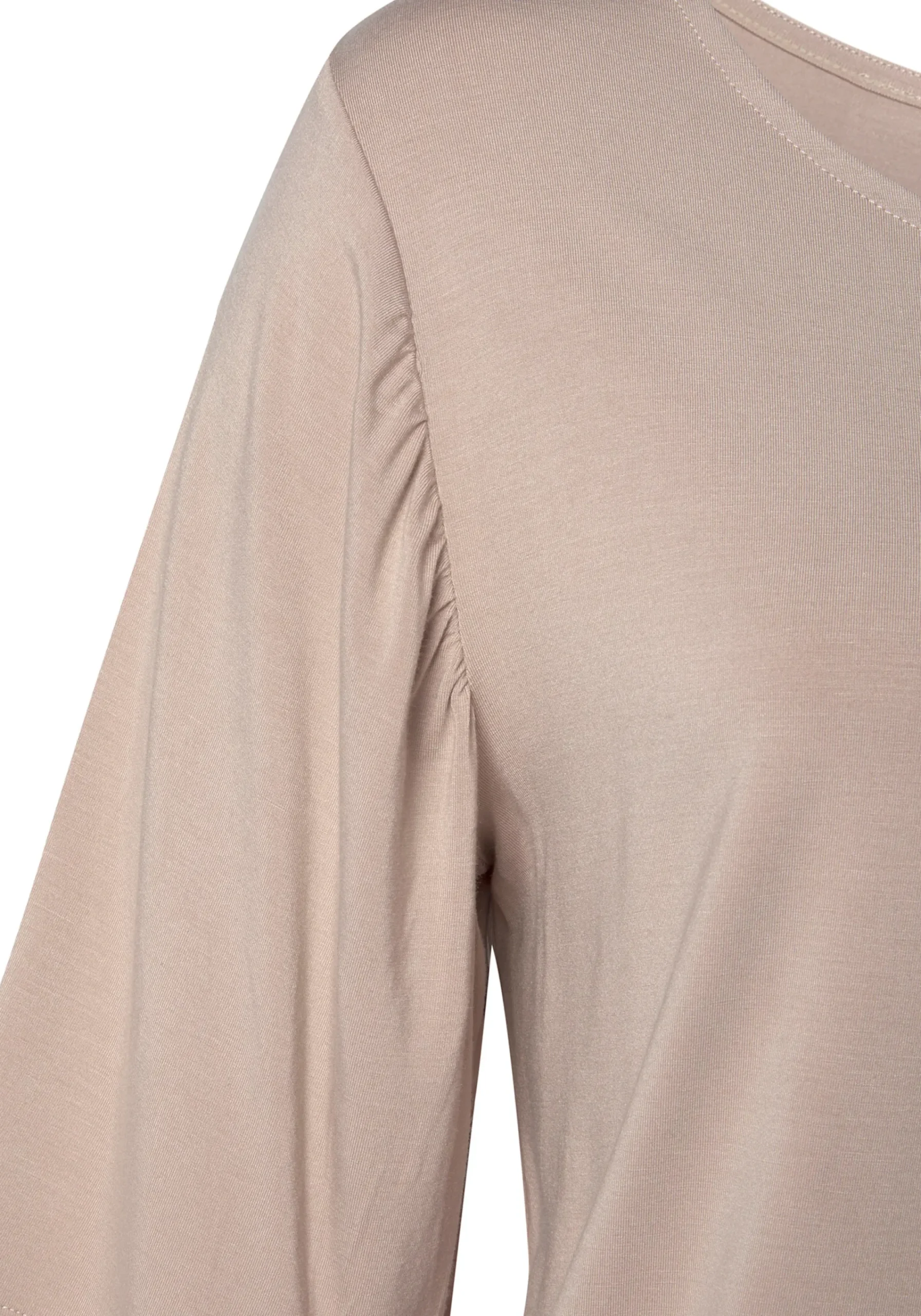 Strandmode|Shirts|Vivance Rundhalsshirt sand,schwarz